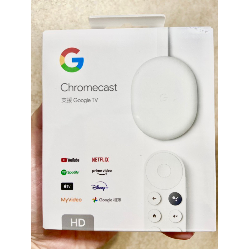 Google chromecast with google TV HD版 全新未拆封 google store 購買