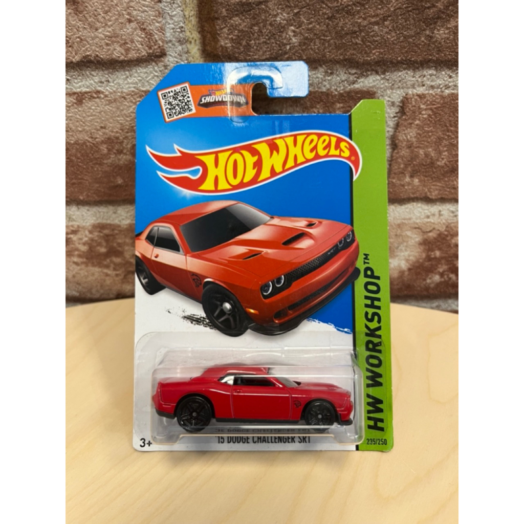 米妃兔㊣Hot Wheels 風火輪 小汽車 15 Dodge Challenger SRT 紅色 道奇 模型車