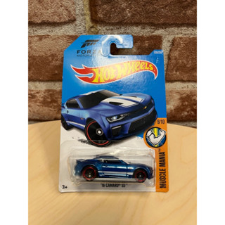 米妃兔㊣Hot Wheels 風火輪 小汽車 16 Camaro SS 藍色 模型車 大黃蜂 Muscle Mania