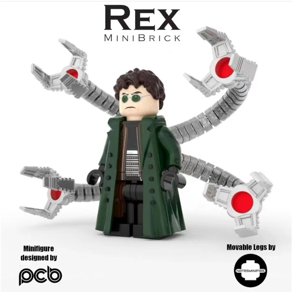 【正版 全球限量】 LEGO 第三方樂高人偶 P家 章魚博士 PCB Rex聯名 蜘蛛人反派 漫威超級英雄 復仇者聯盟