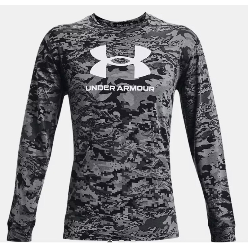 UNDER ARMOUR | UA ABC Camo 長袖T-SHIRT 男款上衣 黑迷彩 寬鬆版1366466-001