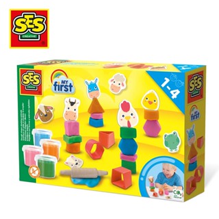 SES Creative創意黏土動物疊疊樂組/ 4色/ 90gr/ 14439 eslite誠品