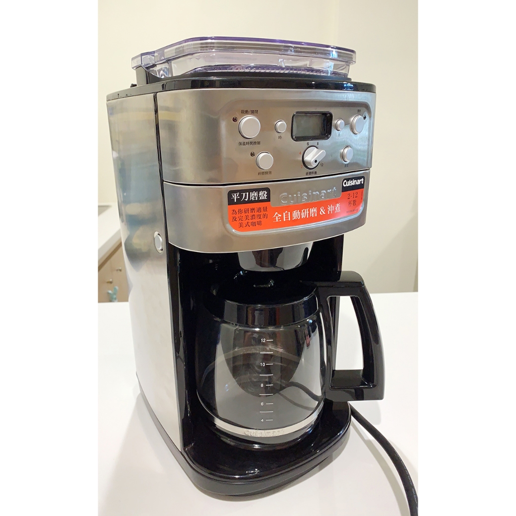 【二手】美膳雅 全自動磨盤式研磨咖啡機+濾紙 DGB-700BCTW