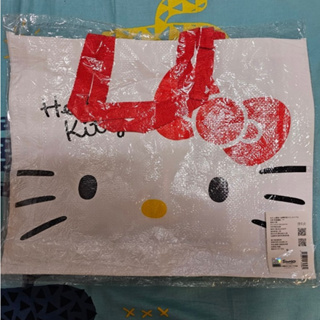 三麗鷗 Hello Kitty 尼龍防水手提購物袋 (白大臉款)