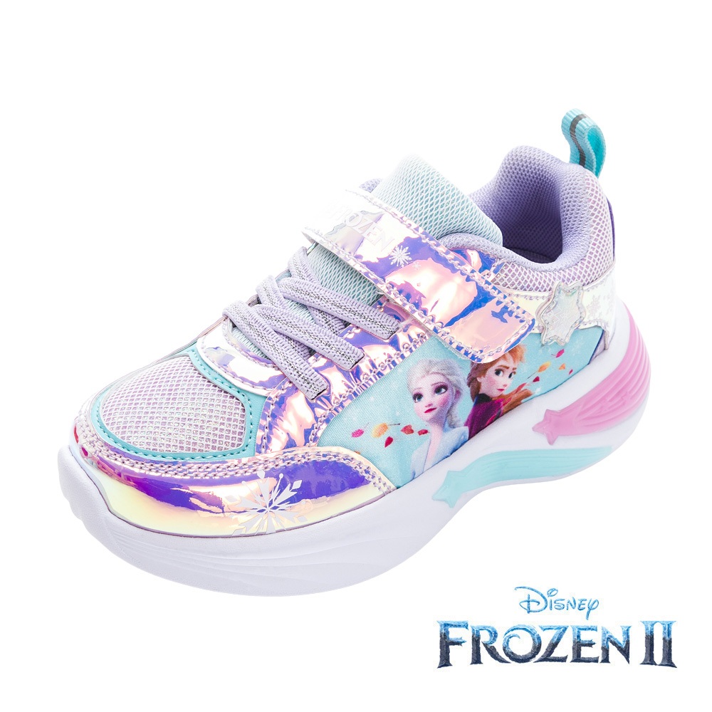 【Disney 迪士尼】冰雪奇緣 童款 電燈運動鞋 Disney 紫/FNKX37427/K Shoes Plaza