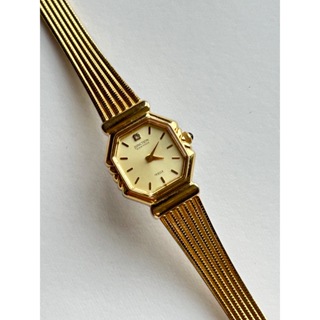 《CITIZEN JUNCTION VEGA 星辰》金色八角古董錶 復古錶 女錶