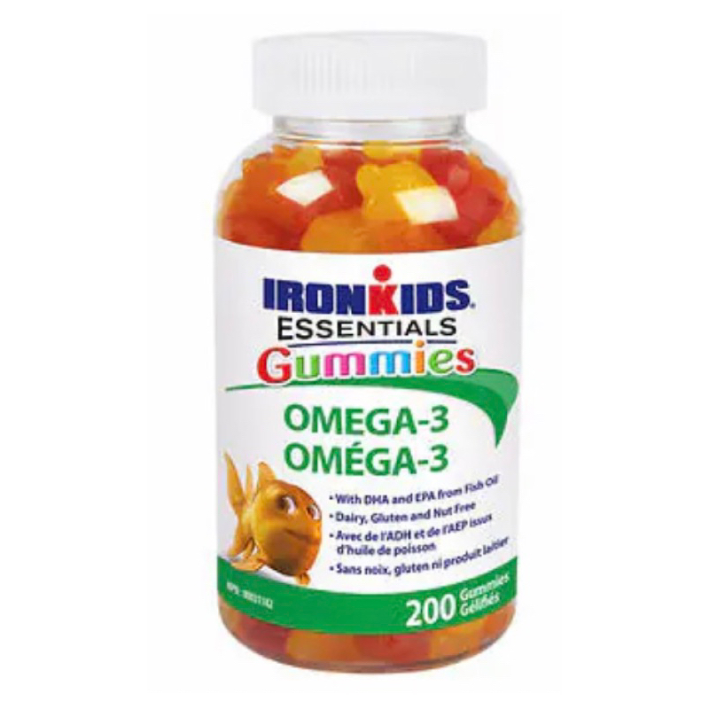 加拿大小鐵人鈣 IRONKIDS 魚油軟糖 Omega-3兒童專用 200顆