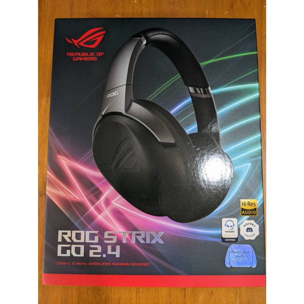 ☆台灣黑熊老闆☆全罩式耳機 ASUS 華碩 電競耳機 ROG STRIX GO 2.4 耳罩式耳機 降噪 電腦耳機 二手