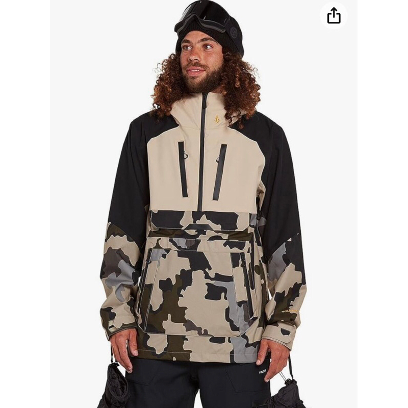 Volcom 全新滑雪套頭式外套pullover jacket