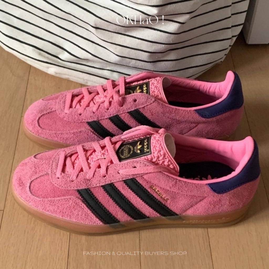 OKHaO！Adidas Originals Gazelle 復古鞋 芭比粉 粉紅色 增高 厚底 焦糖底 IE7002
