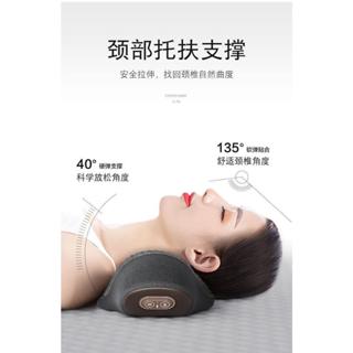 外銷新款 頸椎枕(升級款+震動+按摩+恆溫熱敷)睡覺專用護勁椎按摩脊椎助睡眠加熱非修復牽引圓柱護頸枕頭