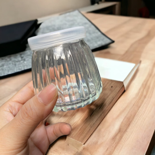 台灣現貨開發票酸奶布丁杯玻璃焦糖布丁瓶带蓋奶瓶慕斯果凍 200ml