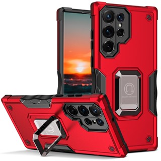 軍旗指環支架 手機殼 保護殼 防摔殼 簡約 適用於三星galaxy S23 plus ultra A14 A72 加厚