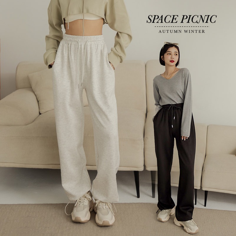 [明天出貨] Space Picnic｜太空棉縮口長褲-4色(現貨)【C23091027】