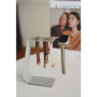 【現貨】 質感錶帶不鏽鋼收納支架 適用Apple Watch所有型號 桌上手錶充電架