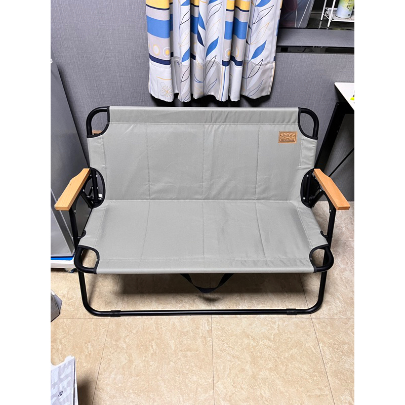 現貨 二手 韓國KZM雙人露營椅 折疊椅 素色