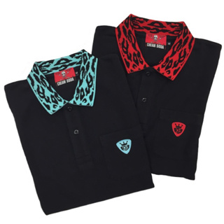 日本 PINK DRAGON - CREAM SODA Leppard Polo Shirt 豹紋領 Polo衫