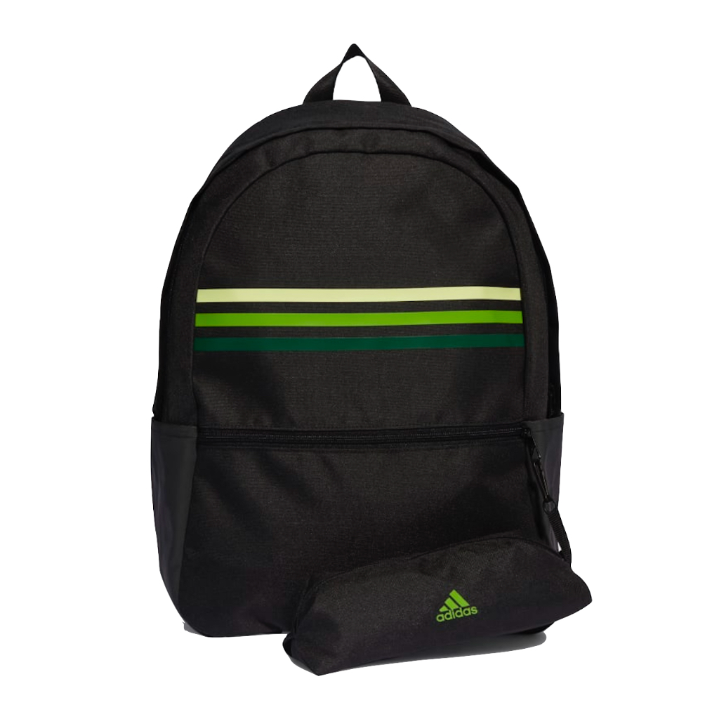 adidas 背包 3-STRIPES 愛迪達 男女款 後背包 運動背包 休閒背包 雙肩背包 筆電包 黑色 HY0743