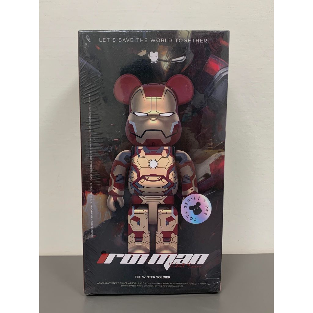 非正版 庫柏力克熊 漫威 Iron Man 鋼鐵人 BE@RBRICK BEARBRICK 暴力熊