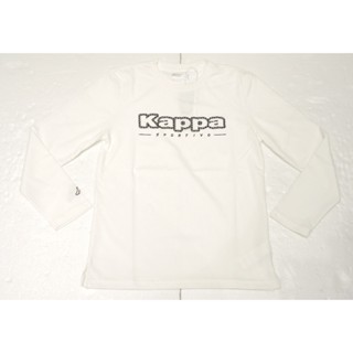 義大利品牌 Kappa 男款 胸前LOGO印花 吸汗速乾 休閒長袖T恤 長袖上衣 (361Q2VW-001)白