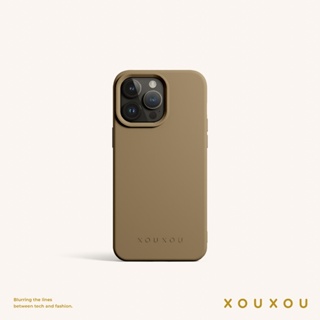 XOUXOU / FARBE 經典款手機殼-灰褐色TAUPE 法式經典/美拉德穿搭 必備款
