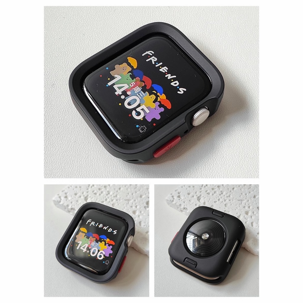 《台灣出貨》超质感 適用 APPLE WATCH 立體邊錶殼 硅膠軟殼 保護殼 錶框 S11 S10 Ultra 46