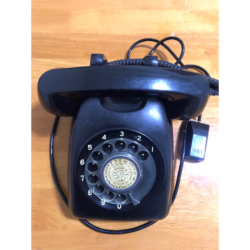 二手 日本製 黑電話機 古物 轉盤式