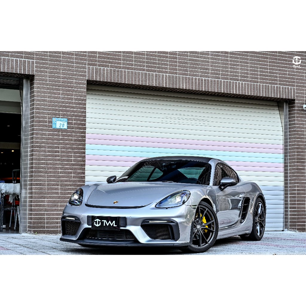 TWL台灣碳纖 Porsche 718 台灣製造 GT4前保桿 前保 GTS Boxster Cayman Spyder