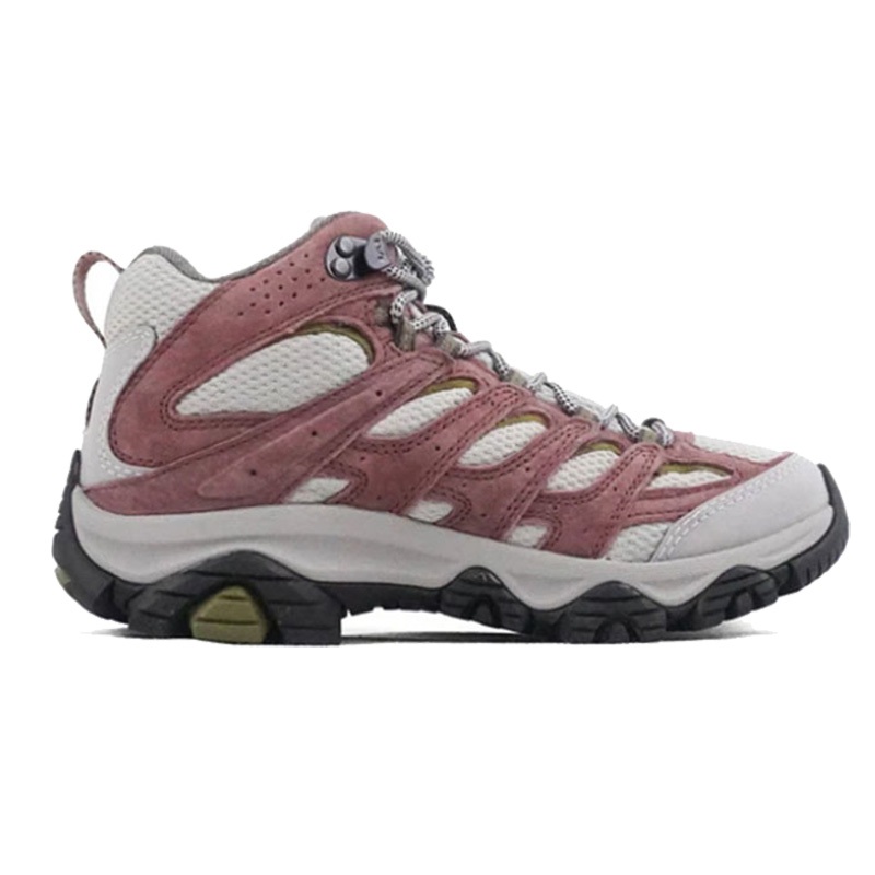 【MERRELL 美國】MOAB 3 MID GORE-TEX 女中筒登山鞋 玫瑰色 ML037496 中筒健走鞋