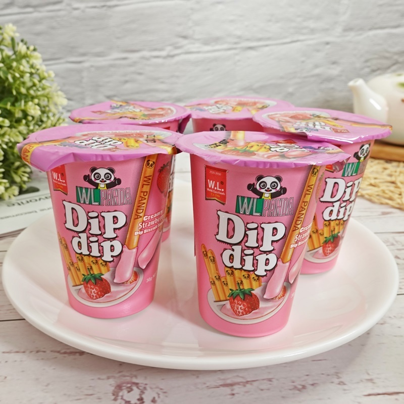 【Dipdip】沾醬草莓棒餅 30g/杯 草莓棒餅 草莓醬棒餅乾 樂搖搖沾醬草莓棒杯 (菲律賓餅乾)