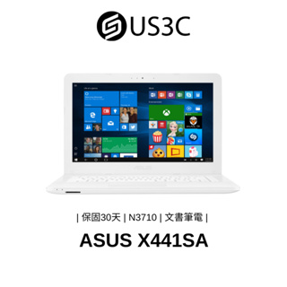 ASUS X441SA 14吋 Pentium N3710 4G 128GSSD+500GHDD 白色 文書筆電 二手品