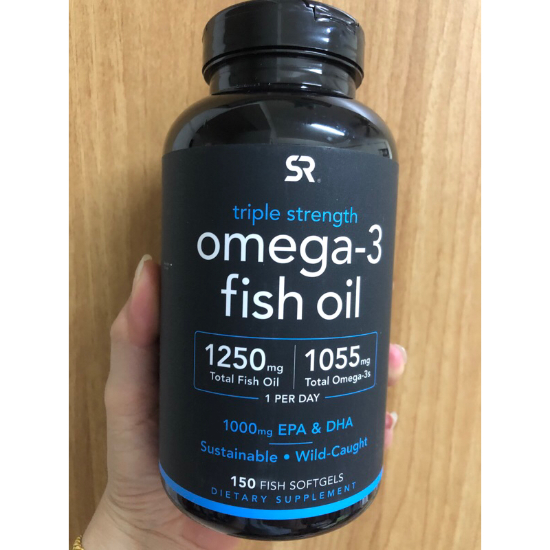 Sports Research 三倍功效 Omega-3 魚油 150 顆軟膠囊 IFOS® 五星級認可魚油 野生魚