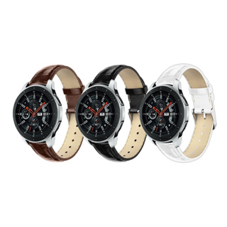 【經典鱷魚紋真皮】20mm 22mm 替換 錶帶 適用 Garmin 華米Amazfit Samsung 手錶帶