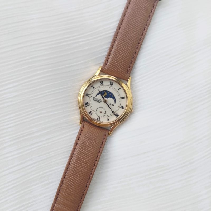 SY Vintage | SEIKO ALBA 雅柏 日月相錶🌛 古董錶 月相錶 古董月相錶