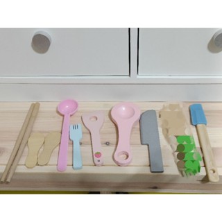 二手 木製廚房玩具 扮家家酒 廚房用具配件組