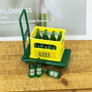 推車啤酒 袖珍啤酒微縮模擬 辦公室小物 金牌臺啤啤酒小推車組 海尼根推車 創意小物場景拍攝道具 1664飲料罐食玩