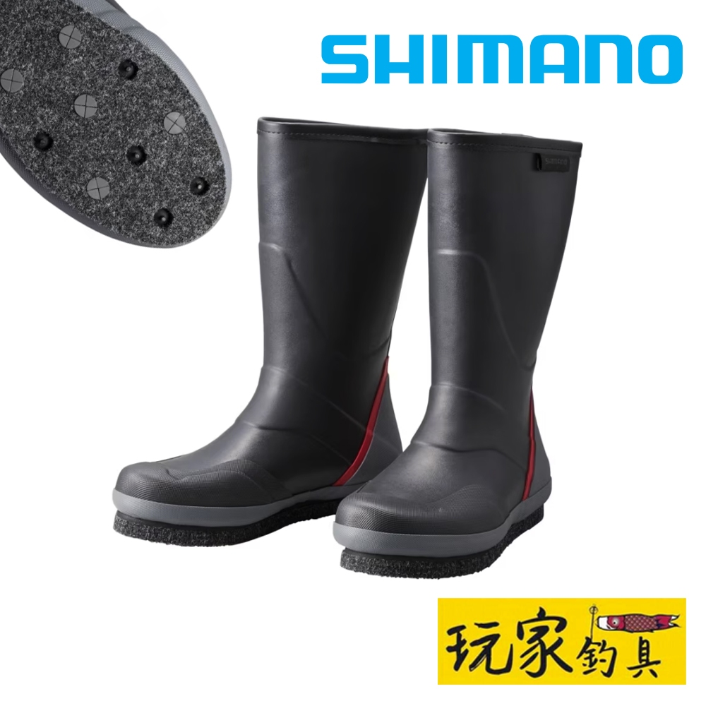 ｜玩家釣具｜SHIMANO FB-022W 輕量 長筒防滑鞋 菜瓜布加釘