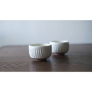 ｜艾煮日子｜日本美濃燒 刻紋 抹茶碗