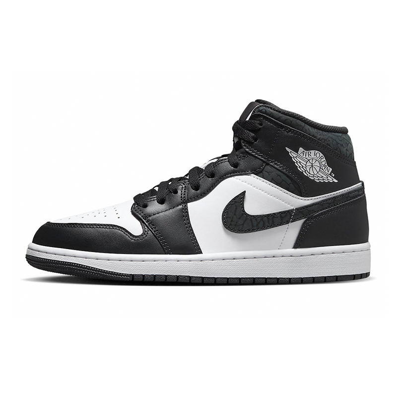 Air Jordan 1 Mid SE " Off-Noir " 黑白 爆裂紋 男鞋 FB9911-001