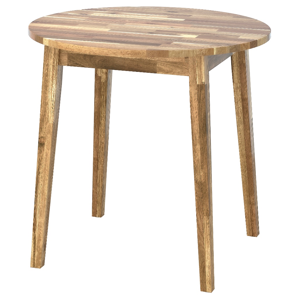 北歐工業LOFT風格經典IKEA宜家NACKANÄS實木相思木餐桌圓桌咖啡桌茶几邊桌/原木色/二手八成新/特$2990