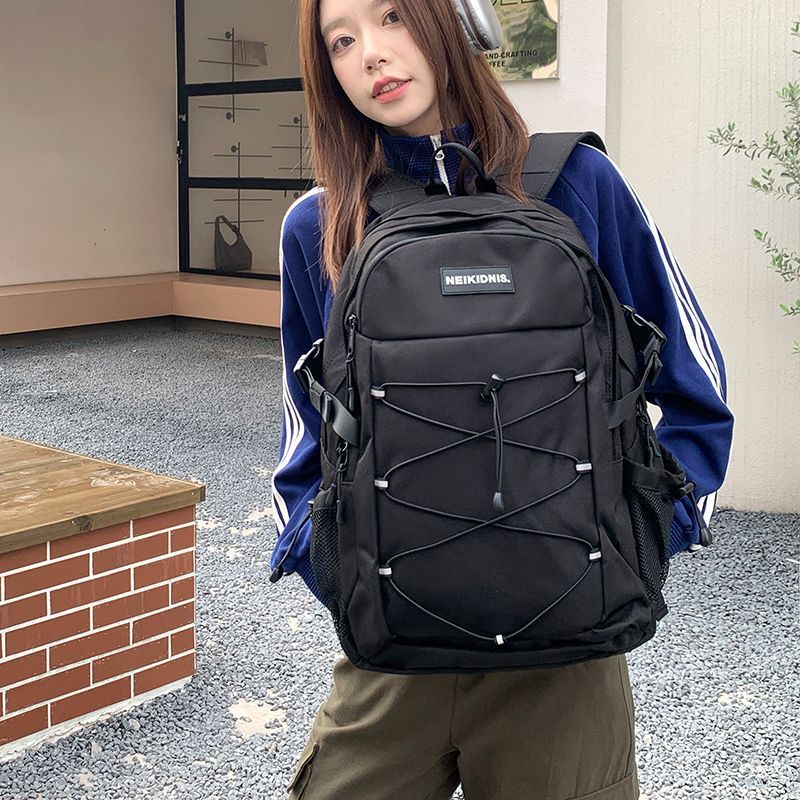 YEBO代購🇰🇷 NEIKIDNIS 後背包 防水雙肩包 登山戶外 學生後背包 書包 抽繩大容量 韓國書包