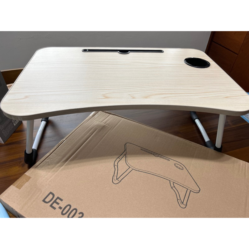 居家美學 stylehome DE-003多功能輕便式床上摺疊桌 原木色（全新未使用）