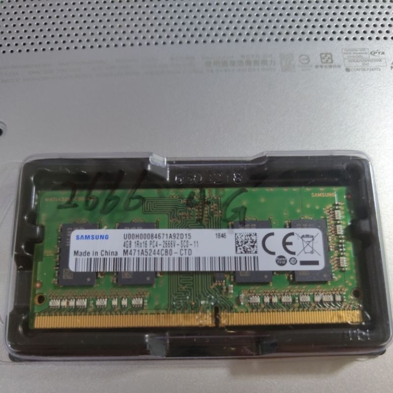 筆電記憶體 DDR4 2666 4+4G 舊筆電拆下