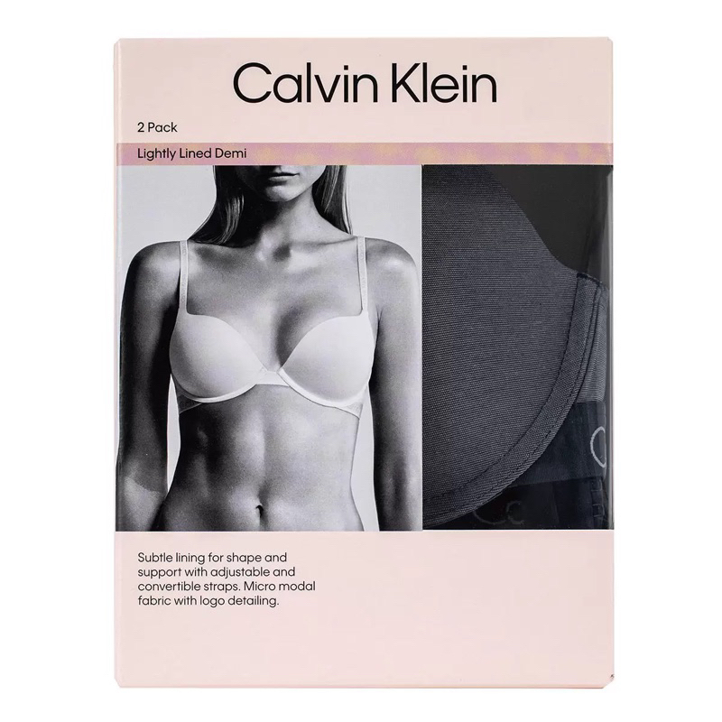 🍀 發樂生活日用館🍀【詳閱圖文】Calvin Klein 女舒適軟鋼圈內衣2入組