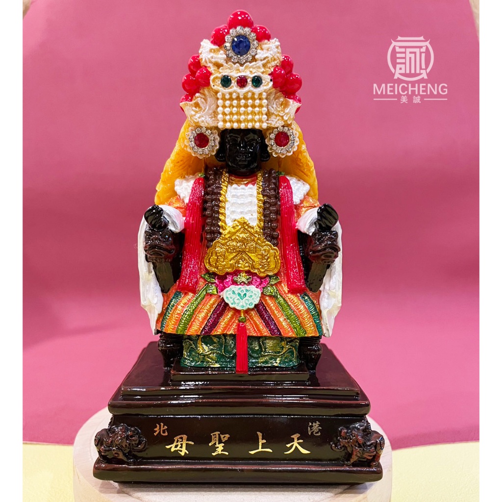 【美誠藝品】北港天上聖母公仔(大尊)/底可放香火/媽祖公仔/天上聖母/快速出貨