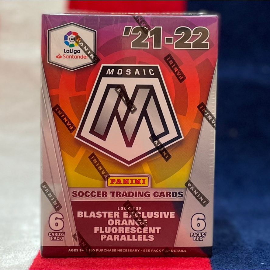 全新未拆封 2021-22 Panini Mosaic LaLiga Soccer Blaster Box 足球卡盒