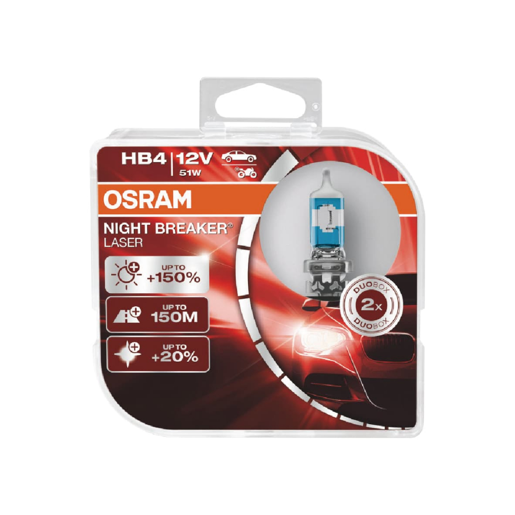 OSRAM歐司朗 NIGHT BREAKER LASER 耐激光 增量150% 汽車燈泡(2入)【真便宜】