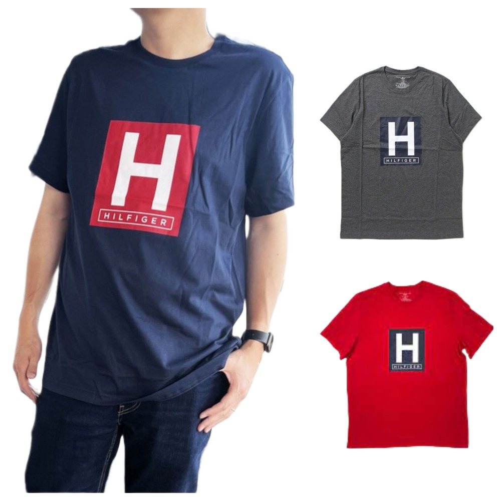 Tommy Hilfiger 經典大H 短袖上衣 美國進口 正品販售 文字Logo 短袖T恤 09T4223