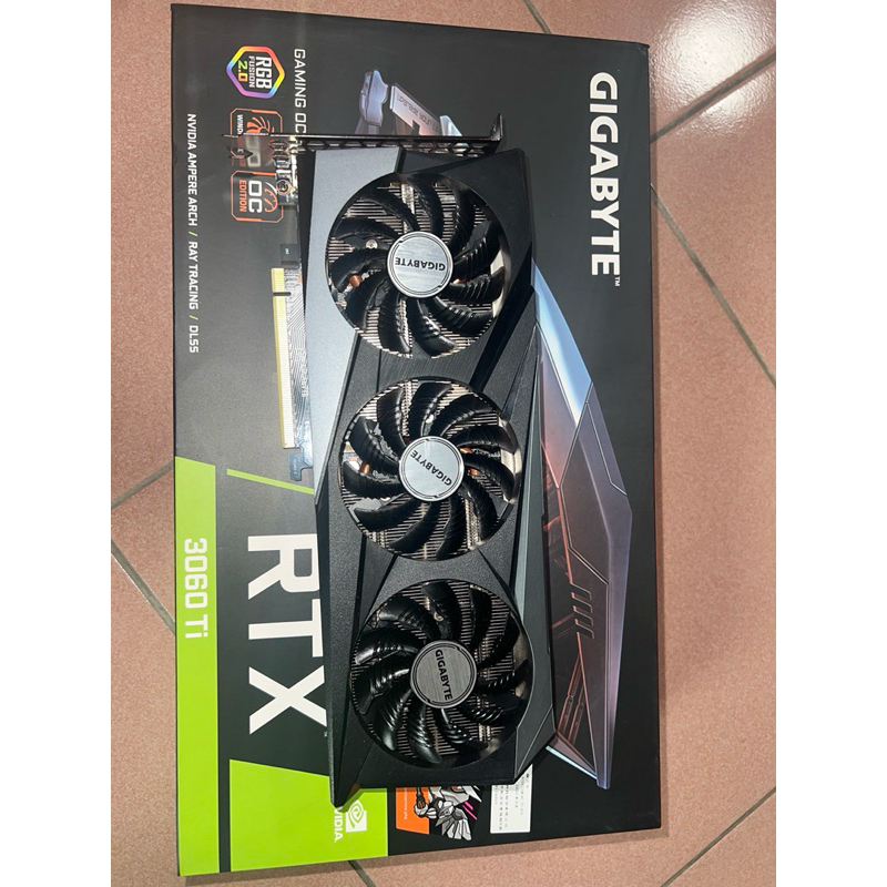 技嘉 gigabyte 3060ti gaming oc三風扇 版本顯示卡 保固到