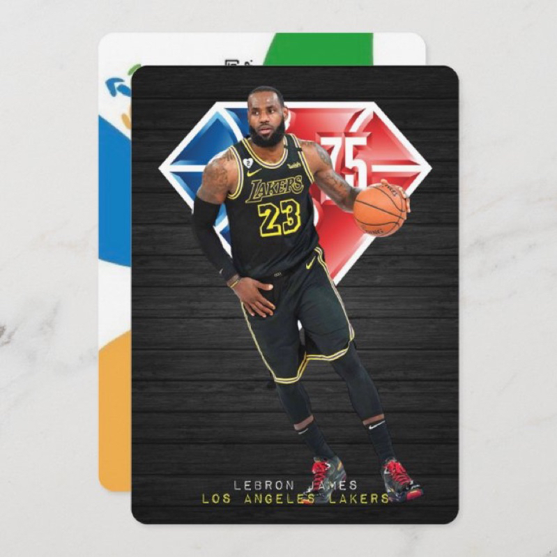 NBA 75位最偉大傳奇球星 LeBron James 75週年紀念悠遊卡E (實體悠遊卡、非貼紙) 湖人 熱火 騎士